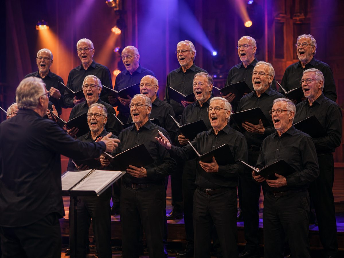 Zanggroep Spontaan tijdens een feestelijk optreden